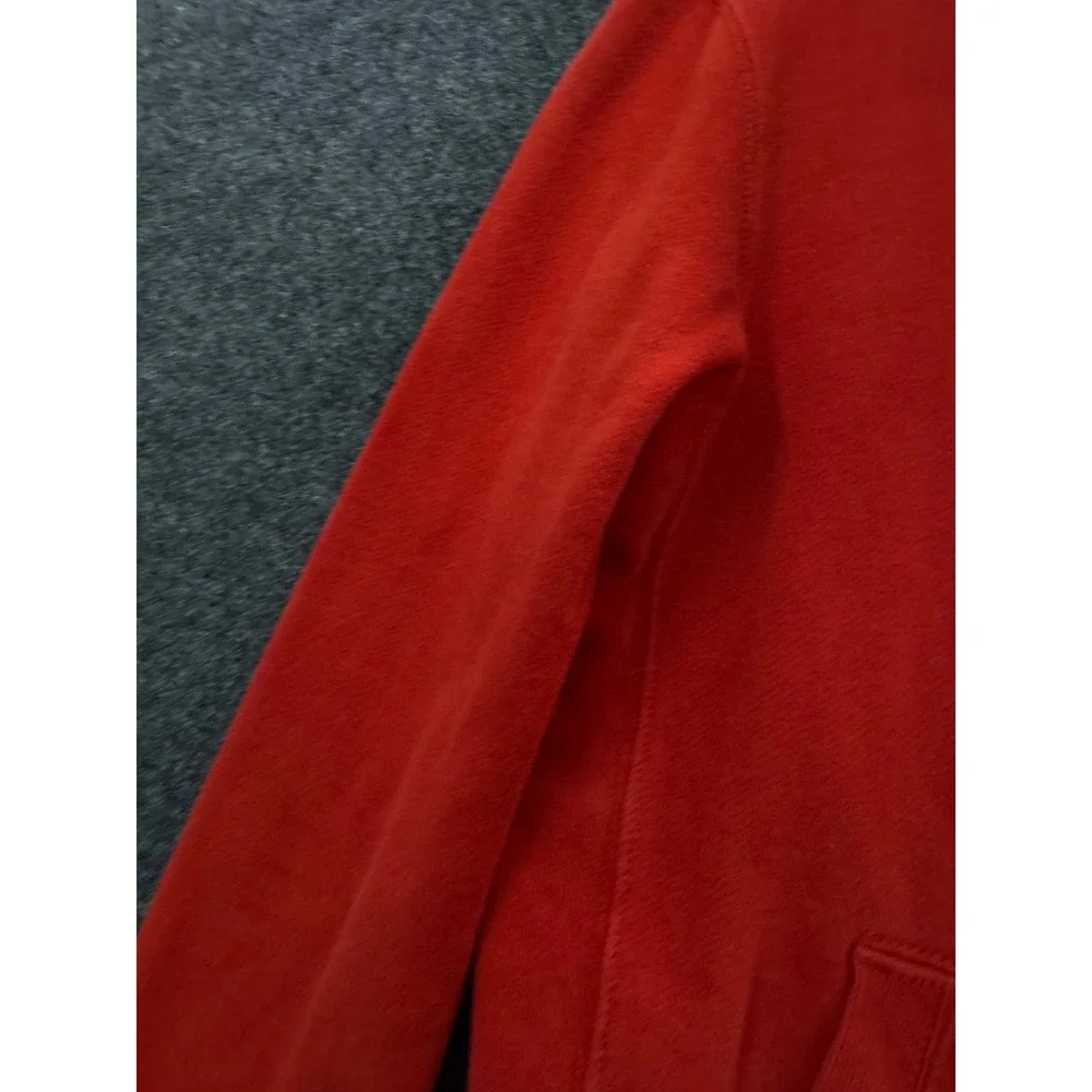 Polo Ralph Lauren Mens Red Full Zip Waffle Lined Hoodie Sweatshirt Medium